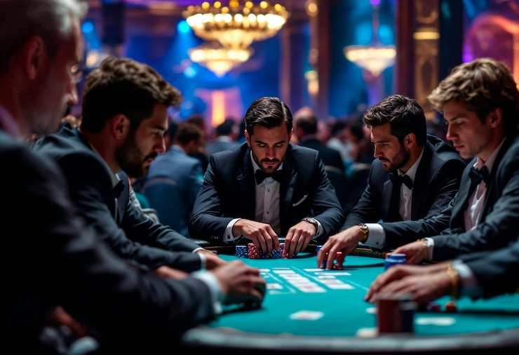Multi-camera live-dealer table setup for World Cup coverage